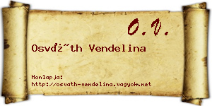 Osváth Vendelina névjegykártya